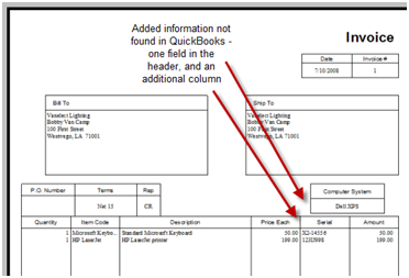 quickbooks invoice template excel