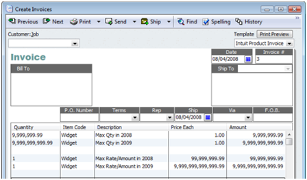 intuit quickbooks premier 2009