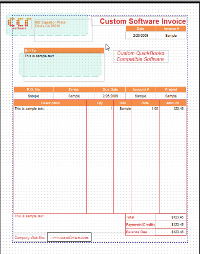 create invoice template in quickbooks