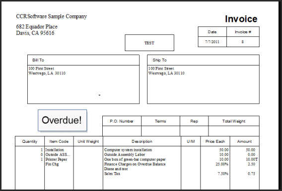 quickbooks for mac to print invoices