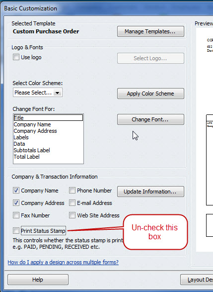 qb sdk purchase order