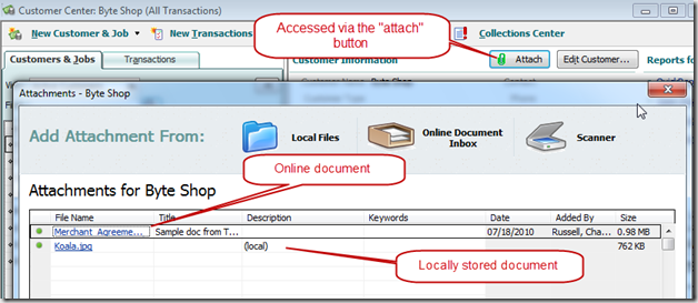 quickbooks from windows to mac attached documents