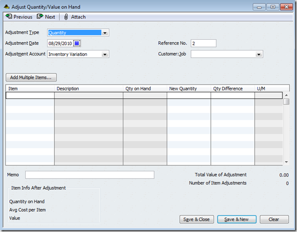 quickbooks inventory turn report by item