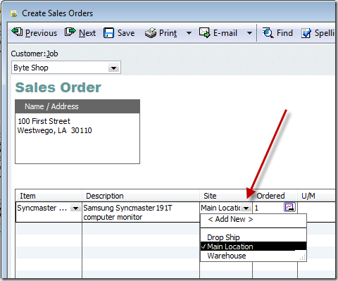 record a shipping loss in quickbooks enterprise 2019