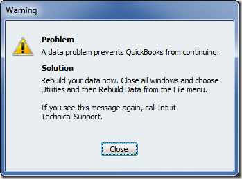 rebuild data in quickbooks